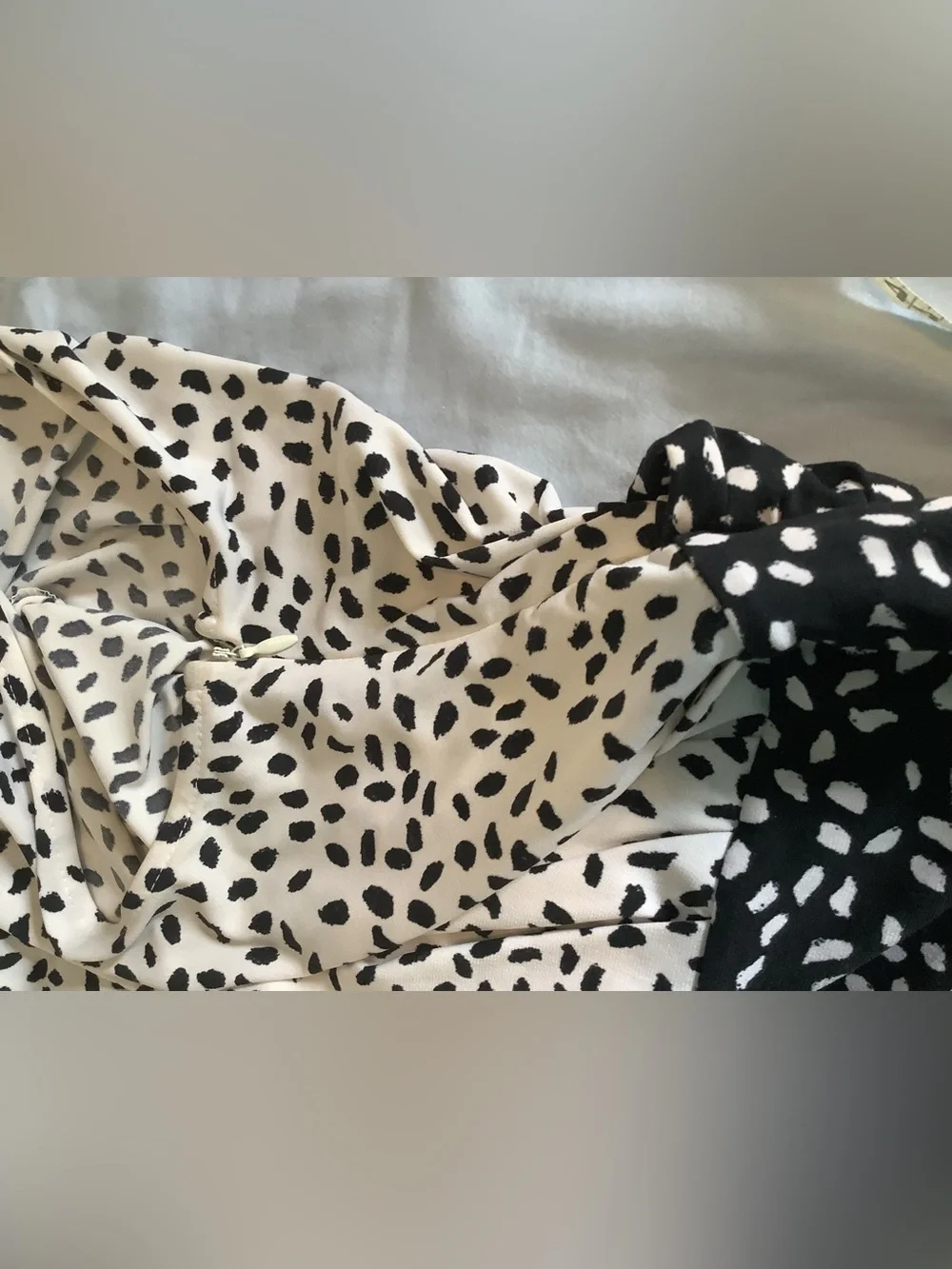New York & Company Black and White Polka Dot Dress - Picture 6 of 8